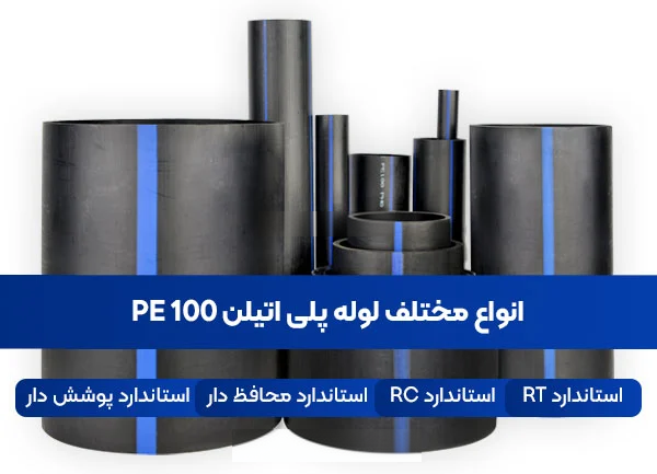 انواع مختلف لوله پلی اتیلن pe100